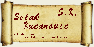 Selak Kucanović vizit kartica